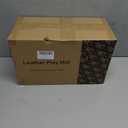 50"x50" Premium Baby Play Mat, Memory Foam with Wipe-Clean Leather Cover, Non-Slip & Machine Washable Floor Mat for Tummy Time, Crawling and Family Bonding Time, Grey