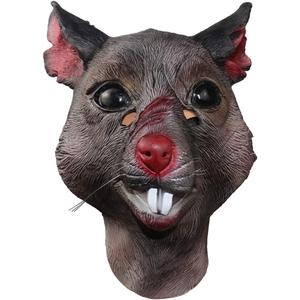 Scar Rat Head Mask Animal Mouse Mask for Halloween Costume Party Prop