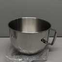 7QT Stainless Steel Mixer Bowl for Kitchenaid Stand Mixers, Kitchen Aid Mixing Bowl for 7QT Lift Mixer with Handle