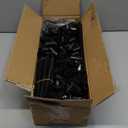 VTRIN 10 Tiers Tall Shoe Rack Holds 20-25 Pairs of Shoes Sturdy Vertical Shoe Organizer with 18pcs Hooks Stackable Narrow Shoe Rack for Closet, Entryway Black