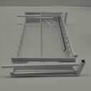 REALINN Under Sink Organizer, Pull Out Cabinet Organizer 2 Tier Slide Out Sink Shelf Cabinet Storage Shelves, Under Sink Storage for Kitchen Bathroom Cabinet, White, 1 Pack