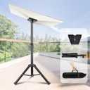 Portable Starlink Gen 3 Tripod, Adjustable Folding Metal Starlink Tripod Stand Gen 3, Metal Tripod Mount for Gen3 Standard Dish, Includes Pipe Adapter