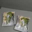 Fake Sunflowers Artificial Flowers Bulk - 18In Fall Sunflowers Large Artificial Sunflowers with Stems Realistic for Indoor Outdoors Home Decor（White, 4Pcs）