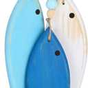 Geelin 3 Pcs Wooden Fish Wall Decor Fish Wall Art Nautical Decor Carved Hanging Beach Lake House Coastal Ornaments Wooden Fishs for Home Bathroom Bedroom Decorated