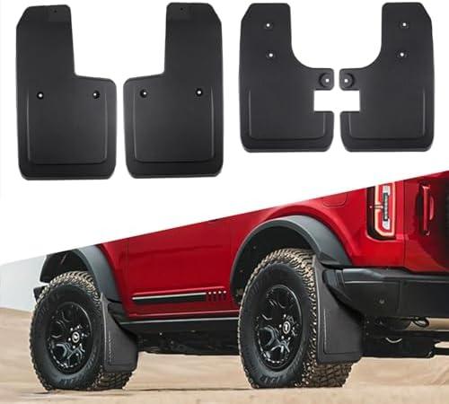 Atubeix Mud Flaps for Ford Bronco Accessories 2021 2022 2023 2024 2/4-Door, Splash Guards Easy Installed, No Punching Required Front and Rear 4PCS