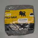 Conlun Cat Litter Mat Litter Trapping Mat, Premium Durable PVC Grid Mesh with Scatter Control, Non-slip, Less Waste Cat Litter Box Mat, Soft on Kittys Paws, Urine Waterproof, 24" x 17" Grey