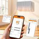 Convection Panel Space Heater Indoor Use, Large Room Electric Heater with Wifi App Control, Smart Mica Infrared Heater with Programmable Thermostat, Wall Mount or Standing, Quiet & Eco, 1500W, 31 Inch