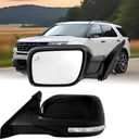 Driver Side Mirror Compatible with Ford Explorer 2011-2019 with Blind Spot Light Turn Signal Light Puddle Light Heated Power Glass Power Folding with Memory 14 Pins Replace GB5Z17683