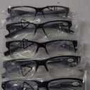 NORPERWIS Reading Glasses 5 Pairs Quality Readers Spring Hinge Glasses for Reading for Men and Women (5pcs - Black/Clear, +2.00)