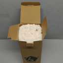 Kevin Textile Christmas Striped Corduroy Plush Texture Velvet Euro Throw Pillow Sham Cushion Cover for Chair, 24 x 24 inch (60cm), Set of 2, Creamy White