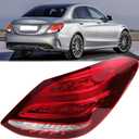 LED Tail Lights Compatible with Mercedes Benz W205 C300 2015 2016 2017 2018, Right Brake Turn Signal Taillight, W205 Passenger Side Taillamp Replacement