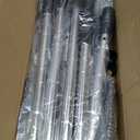 Heeyoo Dog Pooper Scooper, Dog Poop Tray and Rake Set, Pet Waste Removal Scoop with Long Adjustable Sectional Stainless Handles (Silver/Black)