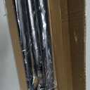 ALLZONE Tension Curtain Rods 120 to 160 Inches, Curtain Rods No Drilling, Extra Long Tension Rod for Room Divider, Outdoor Curtains Rod for Patio, Bedroom, 3 Installation Methods, Black