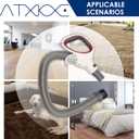ATXKXE Vacuum Replacement Part Hose Handle for Shark Rotator Professional Lift-Away Accessories Models NV500 NV501 NV501c NV502 NV503 NV504 NV505 NV510 NV520 NV520Q NV520QR NV520QPR UV560 1 Pack, Red