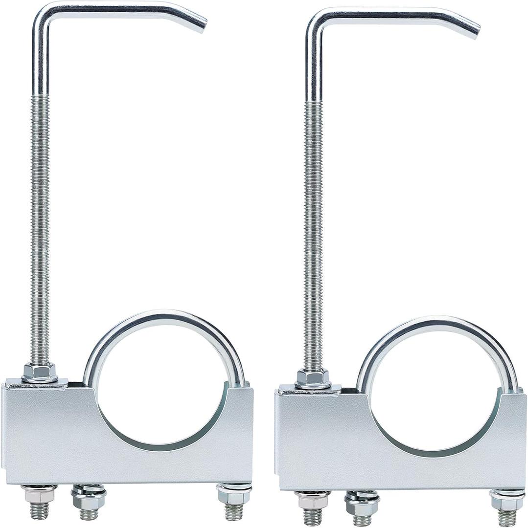 Exhaust Clamp with Hange fit 3" Exhaust PipeRear Muffler Hanger Universal Exhaust Hangers Exhaust System Hanger for Car Truck Exhaust Pipe (2 PCS)