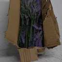 TURNMEON 12 Bundles Artificial Lavender Flowers Fake Flowers Artificial Plants Outdoor UV Resistant Flocked Faux Plastic Shrubs Wedding Bouquet Window Box Table Home Spring Summer Decor(Gray Purple)