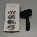 Swihauk Self Cleaning Slicker Brush for Dogs & Cats - Skin Friendly Deshedding and Grooming Brush for Haired Pets, Pet Supplies Accessory, Black