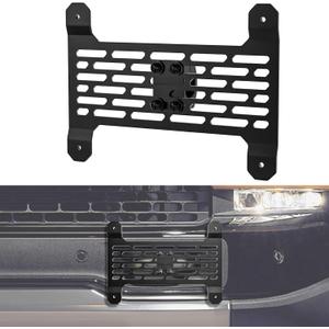 License Plate Holder Compatible with Rivian R1S/R1T, Front Plate Frames Tow Hooks License Plate Mount for Rivian R1T R1S Accessories 2022 2023 2024 (Normal)