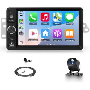 4Core+64GB Android Car Stereo for Chevy Silverado Tahoe Suburban 2003-2006, for GMC Sierra Yukon Hummer H2, 7-Inch Touchscreen Car Radio with Wireless Carplay Android Auto DSP SWC+Backup Cam