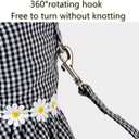 Outdoor Pet Clothes Dog Harness Dress Poodle Bichon Frise Pomeranian Schnauzer Dog Clothing Princess Costumes Pet Skirt Dropship (L,Pink)