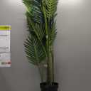 Artificial Areca Palm Plant 5Ft Fake Tropical Palm Tree, Perfect Faux Dypsis Lutescens Plants in Pot for Indoor Outdoor House Home Office Garden Modern Decoration Housewarming Gift,1Pcs