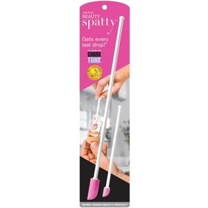 Spatty Daddy Makeup Spatula Set (6 and 12 Inch Pink) Shark Tank Mom Made to Scrape Last Drop of Beauty Products, Foundation, Good Gifts for Women, Teen, Grandma, Mom Stocking Stuffers Under 10 Dollars