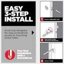 Kwikset Polo Entry Door Knob with Lock and Key, Secure Keyed Handle Exterior, Front Entrance and Bedroom, Matte Black, Pick Resistant SmartKey Rekey Security and Microban (1 Pack)