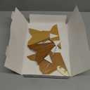 SUNBEAUTY 8-Pointed 12 Inch Paper Star Lanterns Brown Wooden Christmas Lanterns Hanging Lamp Paper Decorations Shade Wedding Birthday Christmas Home Party Decorations