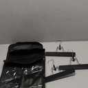 3 Pcs Hair Extension Storage Bag, Hair Extensions Holder with Hanger, 11.4 * 23.6 inches, Portable Wig Bags Storage with Transparent Zipper Closure (Black)