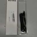 AGVEE 3ft Coiled Short USB-C to Lightning Charging Cable [MFI Certified] 30W PD Fast Charger Cord in Car for iPhone 14/13/12/11/XS/8/7/6/5 CarPlay, iPad, iPod, Black