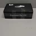 IKAPE 53MM Black Espresso Tool Set 8 IN 1, Coffee Tamper, Distributor, Magnetic Funnel, Puck Screen, Tamper Station, Stirrer Distribution Tool, Cleaning Towel and Brush