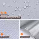 Tarp 10x20FT, 16 Mil, Heavy Duty Waterproof Tarps with Grommets Every 23.6", 420D Thick Plastic Tarp, UV Resistant, Tear & Fade Resistant, Reinforced Edges for Outdoor Pool, Camp, Tent