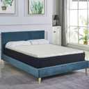 Greaton, Convoluted High Density Foam Mattress Topper, CertiPUR-US Certified for Superior Comfort and Support, Queen, White