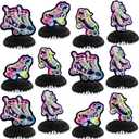 12 Pcs Roller Skating Party Decorations Skating Honeycomb Centerpieces Table Decorations Roller Skate Table Toppers Ornaments for Skateboard 80s 90s Birthday Party Supplies Favors Decor