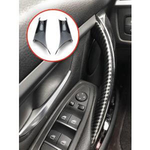 Gelunxin Door Pull Handle Cover for BMW 320,328,330,335,M3 2012-2018 & BMW 428, 435,M4 2014-2017 (Left Front+Right Front, Carbon Fiber)