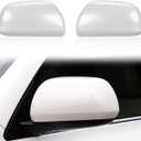 Car Door Rearview Mirror Cover Cap Housing Protective Cover For Exterior Mirrors Fit For Toyota Highlander 2008 2009 2010 2011 2012 2013(Pearl White,Right Passenger Side)