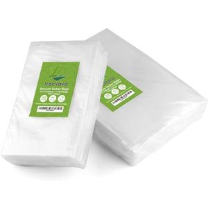 100ct Vacuum Sealer Bags Quart Gallon for Food Storage | 11"x16"(Gallon 50)+8"x12"(Quart 50) BPA Free PreCut Food Grade,Great for Sous Vide Vacuum Sealer