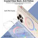 OOK Magnetic for iPhone 15 Pro Max Case [Compatible with Magsafe] Glitter Loves Floral Design Plating Bling Clear Case Hard Back for iPhone 15 Pro Max Phone Case, Glitter Love (6.7")