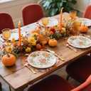 Fall Football Placemats Set of 4 Scalloped Fall Cotton Linen Placemats 13.5 Inch Autumn Football Maple Leaf Placemats Thanksgiving Table Mats for Harvest Party Home Kitchen Dining Table Decorations