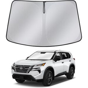 Windshield Sun Shade for Nissan Rogue 2021-2025 Upgraded Nano Materials Front Window Shade Cover for Rogue 2025-2021 Accessories, Foldable Windshield Sunshade Protector