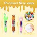 35 Pack Mini Multicolor Pens in One 4-in-1 Fun Pens for Kids Cute Ballpoint Pen Bulk for Birthdays and Children's Parties Fun Gifts Assorted Ink Kawaii Pen