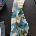 CUTHOLLOW Daisies Flowers Hanging Kitchen Towels with Loop, Set of 2 - Soft & Super Absorbent Microfiber Decorative Hanging Dish & Hand Towel, Tea, Coffee Towel for Kitchen Bathroom Oven Handle