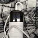 Black Heated Blanket Electric Throw, 50X60 Heating Throw with 10 Heats Levels & 8 Hours Auto Off, Plaid Soft Sherpa Blankets Warmer Gifts for Men Dad Boys Home Decor for Living Room Bedroom Office, Black Plaid