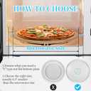 12" Microwave Plate Replacement Glass Turntable | Fits GE, Panasonic, LG, Whirlpool, Maytag, Cuisinart & More