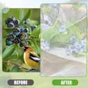 Fruit Tree Netting 6 * 7ft 1 Pack,Garden Netting for Blueberry Bushes,Vegetables,Flowers,Bird Netting Pest Barrier with Drawstring Zipper