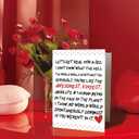 2 x Funny Valentines Day Card for Husband, Wife, Boyfriend, Girlfriend, Best Friend  Bold Sassy Love Card and Valentines Gift for Him or Her (WY-509)