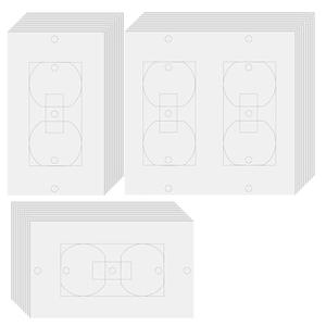 30 Pcs Electrical Outlet Insulation Pads,Draft Sealers,Foam Gasket for Electrical Outlet Plates, Wall Insulation Gasket for Switch Covers,Switch Plate