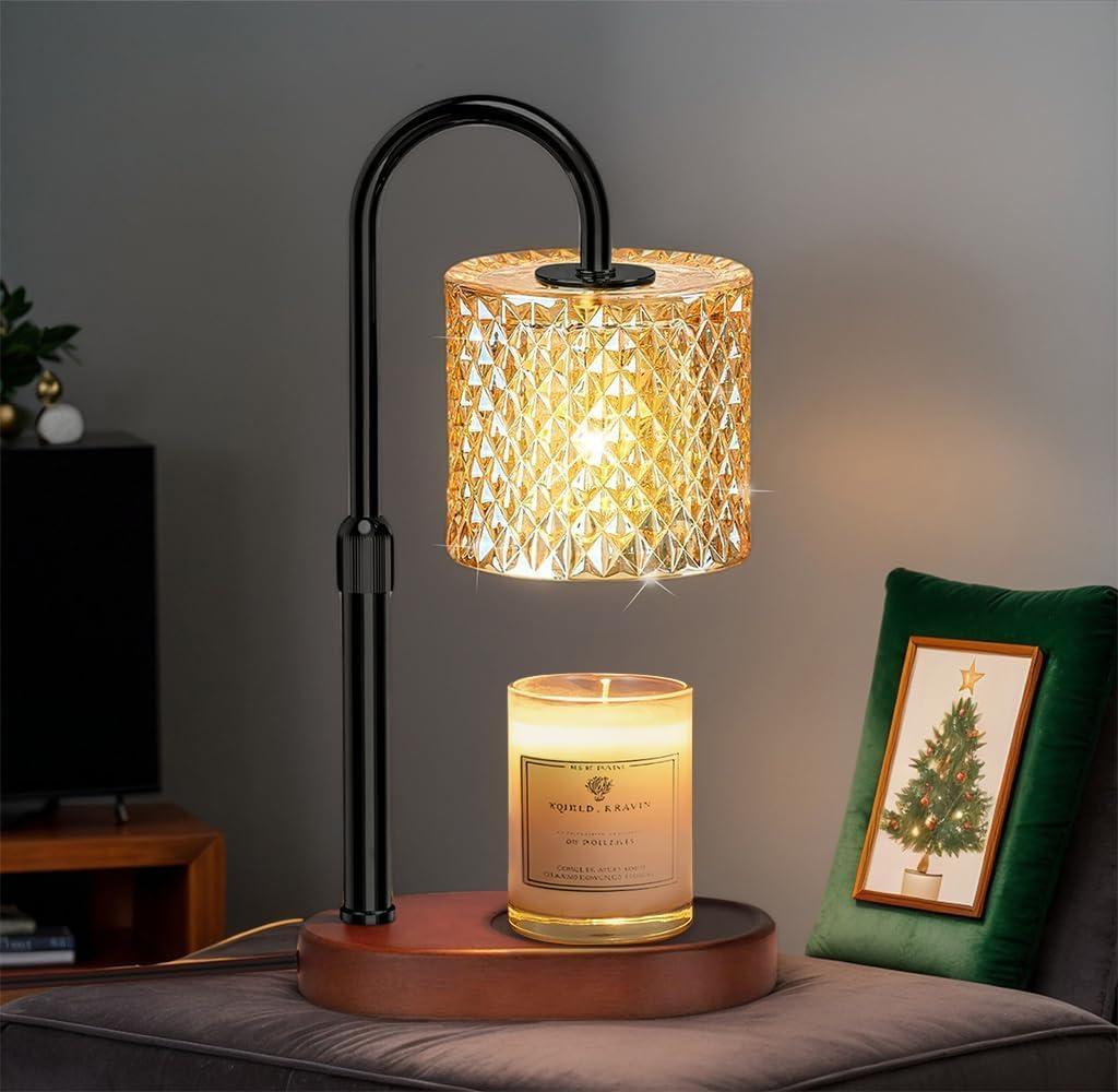Engpure Candle Warmer Lamp with Timer Dimmer Height Adjustable for Women Birthday Gift, Mothers Day Gift, House Warming Gifts New Home Decor, Electric Candle Warmer Gifts for Women (Black)