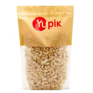 Yupik Roasted Unsalted Whole Cashews, 2.2 lb (35.2 oz), Gluten-Free, Kosher, Vegan, Crunchy Nuts, Lightly Roasted, No Added Salt, Source of Protein & Iron, Savory Snacks (EXP 04/21/27)