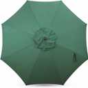 Sfmora 9ft Patio Umbrella Replacement Canopy for 8 Ribs, Outdoor Umbrella Canopy ONLY, Market Umbrella Top, Water-Resistant & UV-Protective